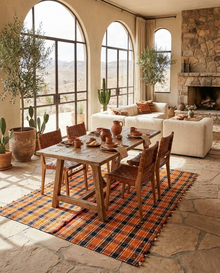 Detail image of 4' 11 x 7' 1 Jajim Wool Rug