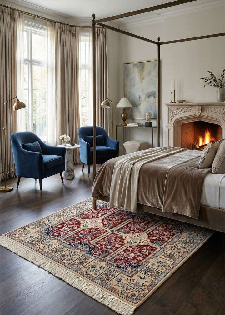 4' 2 x 6' 7 Nain Rug