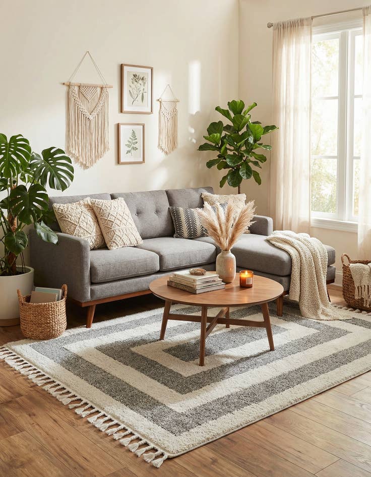 Detail image of  5' 3 x 8' Boho Rug