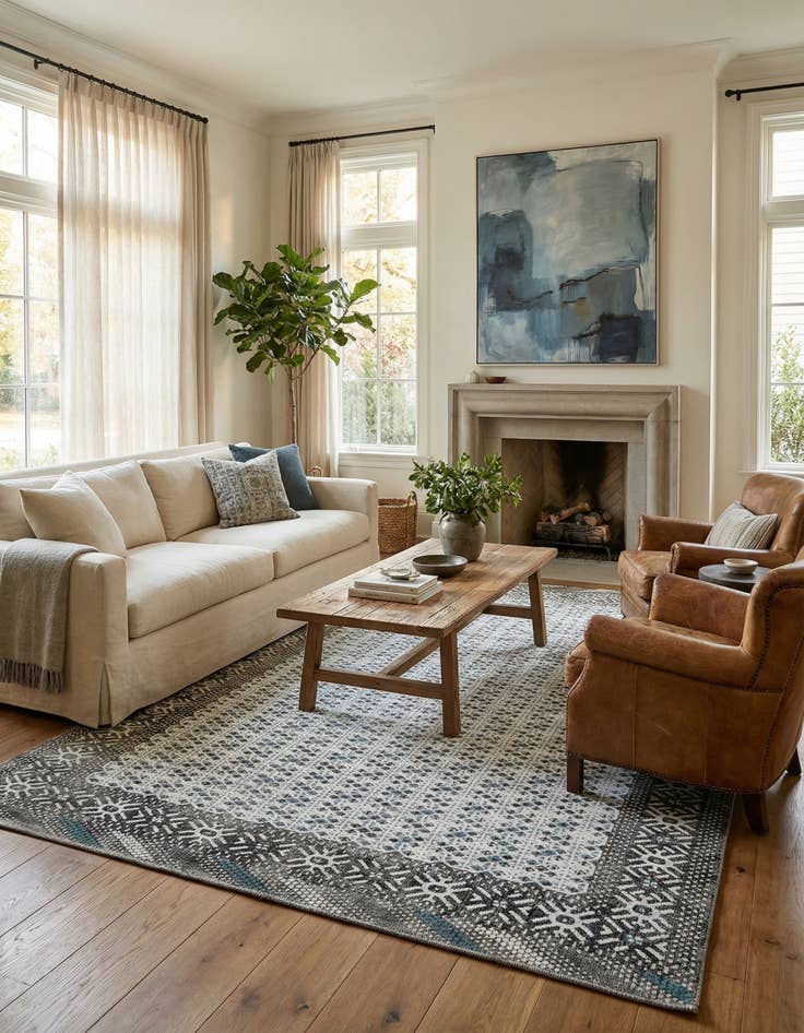 Detail image of 6' 8 x 9' 5 Vintage Royal Rug