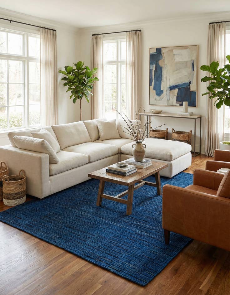 Detail image of 7' 7 x 9' 9  Hand Knotted Darya Wool Rug