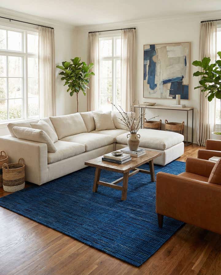 7' 7 x 9' 9 Hand Knotted Darya Wool Rug