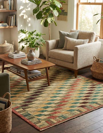 4' 1 x 5' 9 Hand Knotted Darya Oriental Rug