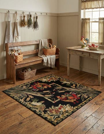 4' x 4' Pastoral Square Rug