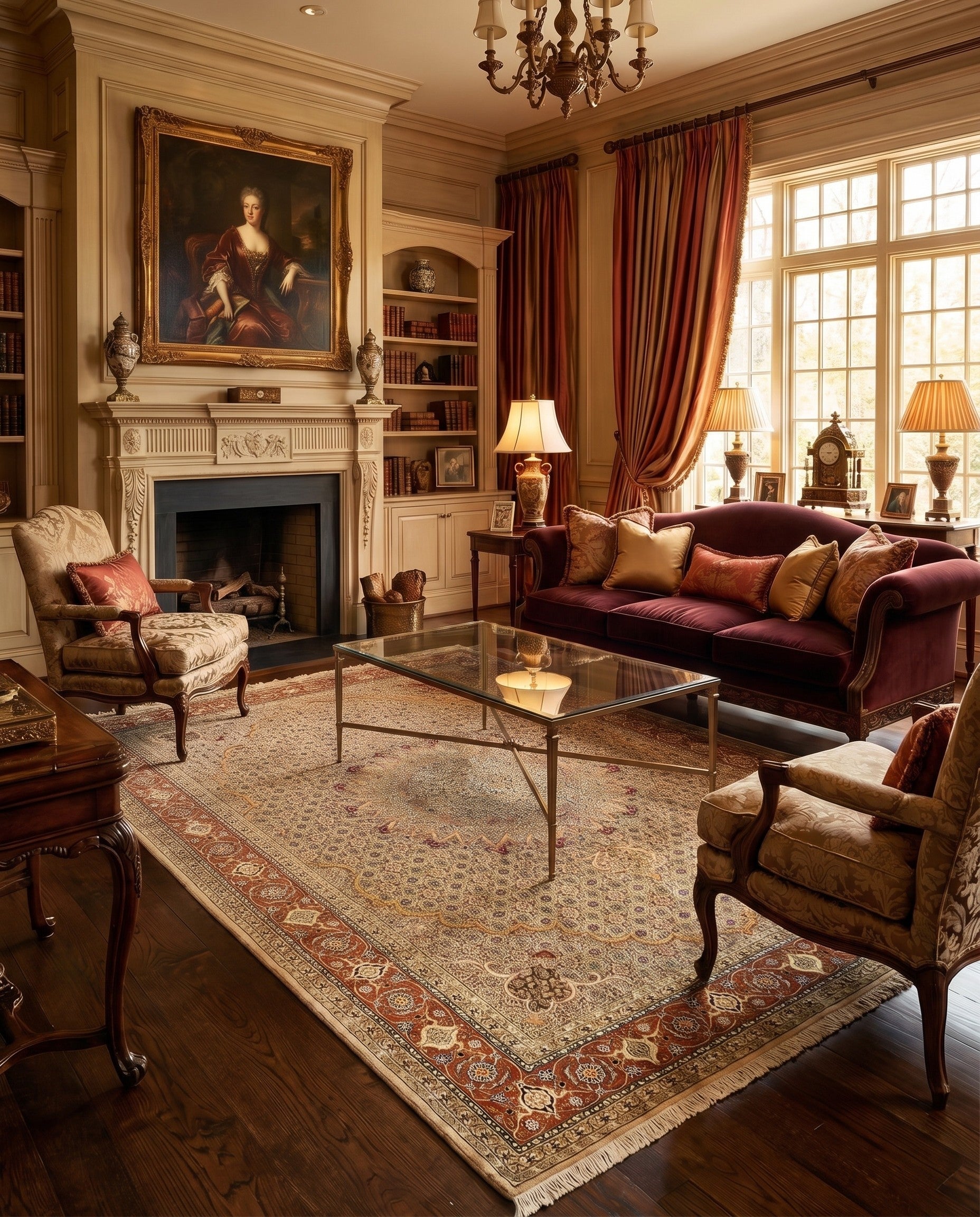6' 6 x 9' 6 Tabriz Wool Rug