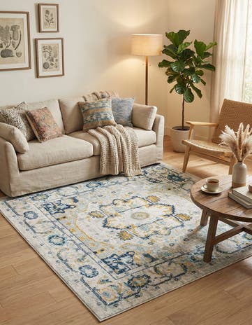 5' 3 x 5' 3 Madeline Vintage Square Rug