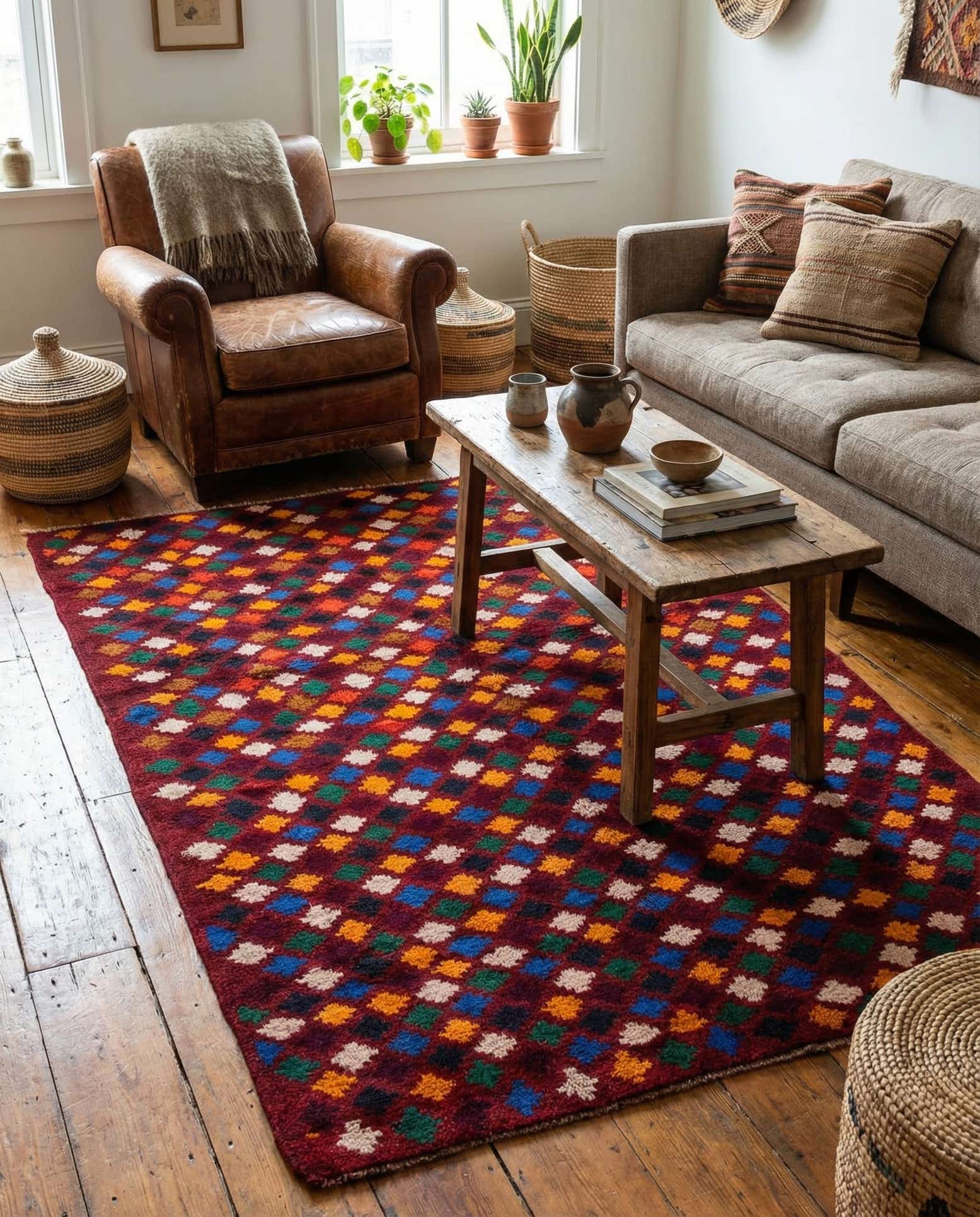 4' x 6' 1 Hand Knotted Balouch Wool Rug