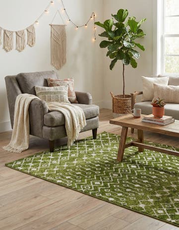 4' x 6' Moroccan Trellis Rug
