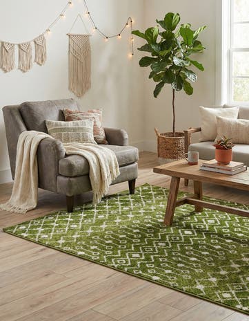 4' x 6' Moroccan Trellis Rug