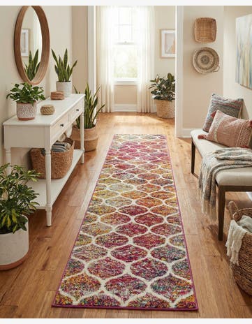 2' x 10' Trellis Frieze Runner Rug