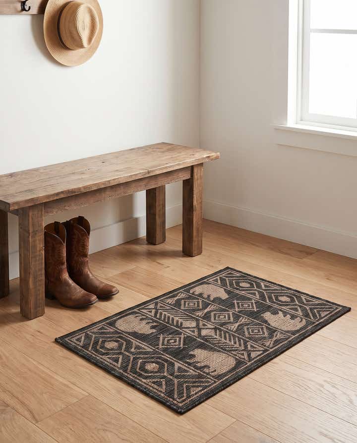 60cm x 95cm Facile à nettoyer Southwestern Tapis Intérieur / Extérieur