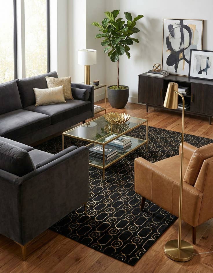 Detail image of  7' 10 x 10' Vogue Geo Rug