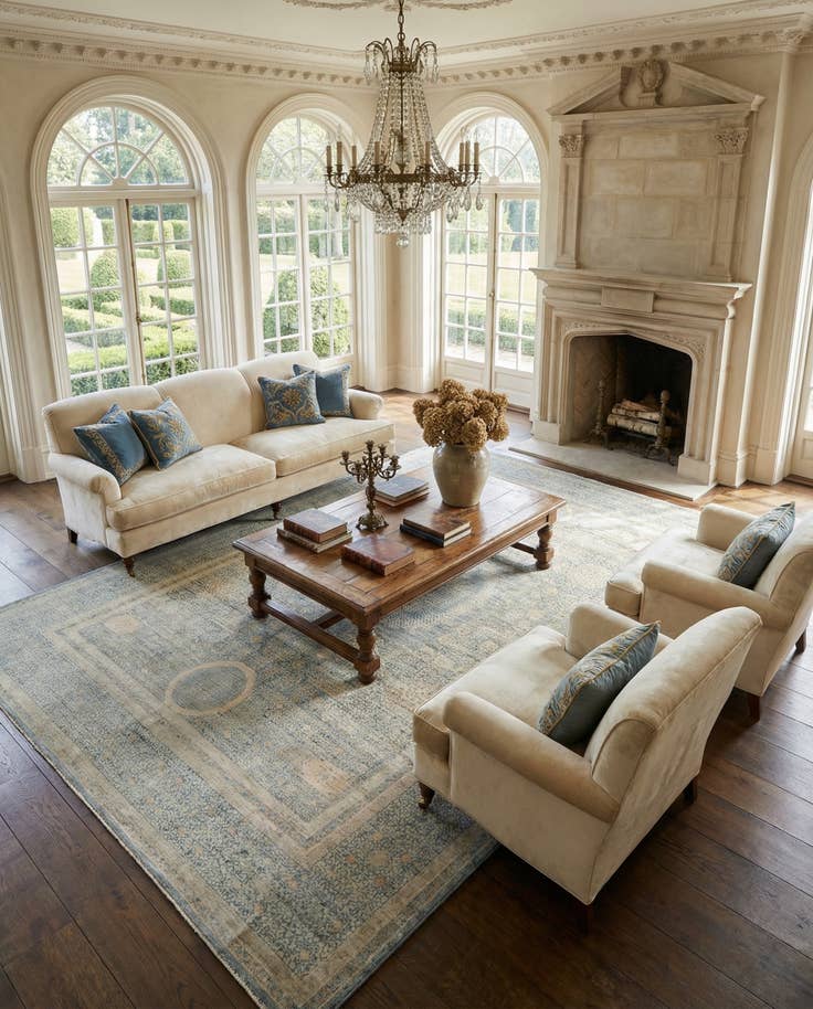 Detail image of 8' 10 x 13' 4 Hand Knotted Amina Rug