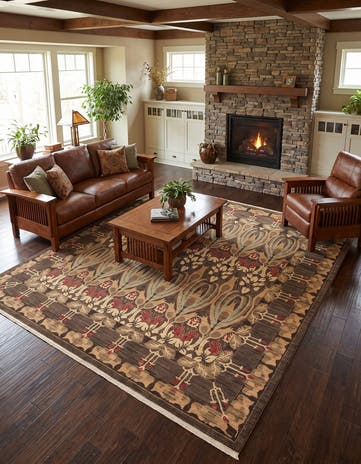 Brown Chelsea Square Rug