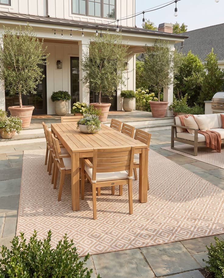 Detail image of 9' x 12' Easy-Clean Jill Zarin Costa Rica Indoor / Outdoor Rug