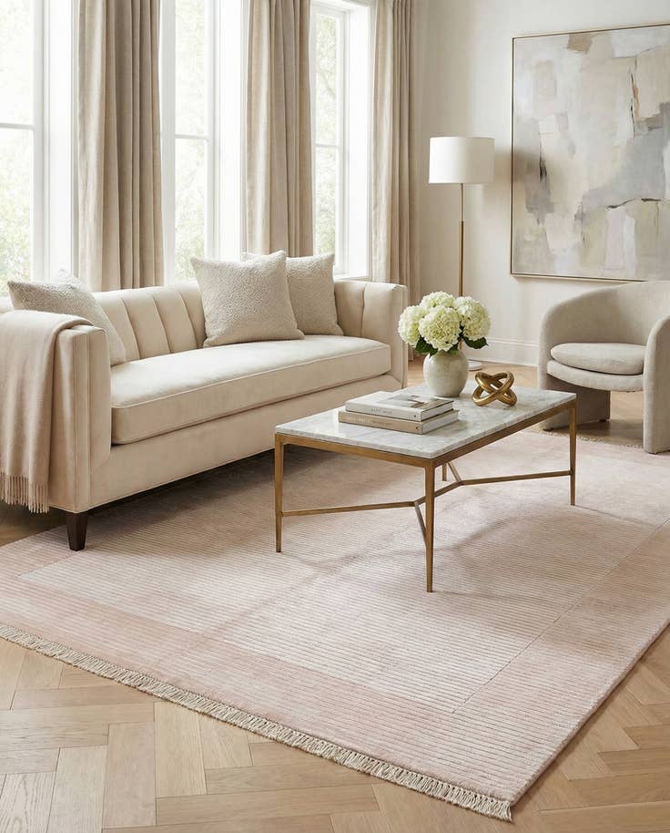 Detail image of 5' 7 x 7' 10 Hand Knotted Darya Wool Rug