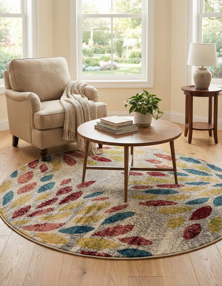 Detail image of 5' x 5' Charleston Round Rug
