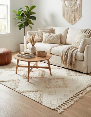 6' 1 x 9' Hand Woven Arizona Wool Rug