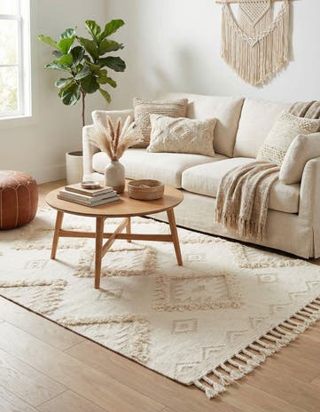 6' 1 x 9' Hand Woven Arizona Wool Rug