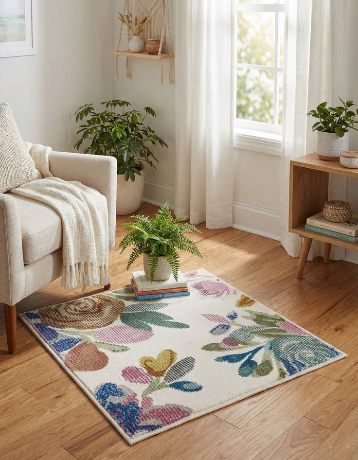 Detail image of 1' 4 x 1' 4 Blossom Sample Rug