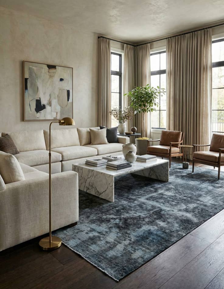 Detail image of 7' 4 x 10' 6  Hand Knotted Ultra Vintage Persian Wool Rug