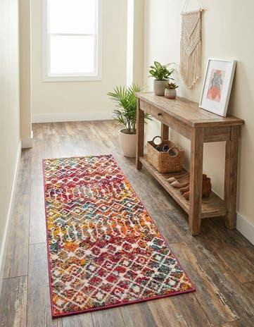 2' x 5' Moroccan Trellis Runner Rug
