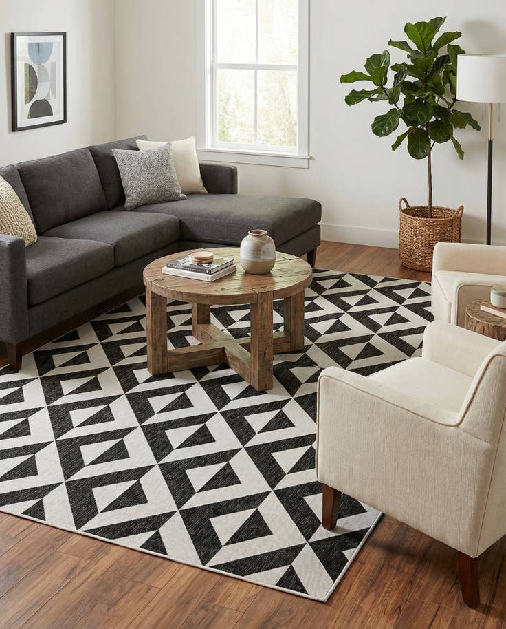 Detail image of 7' 10 x 11' Easy-Clean Jill Zarin Napa Indoor / Outdoor Rug