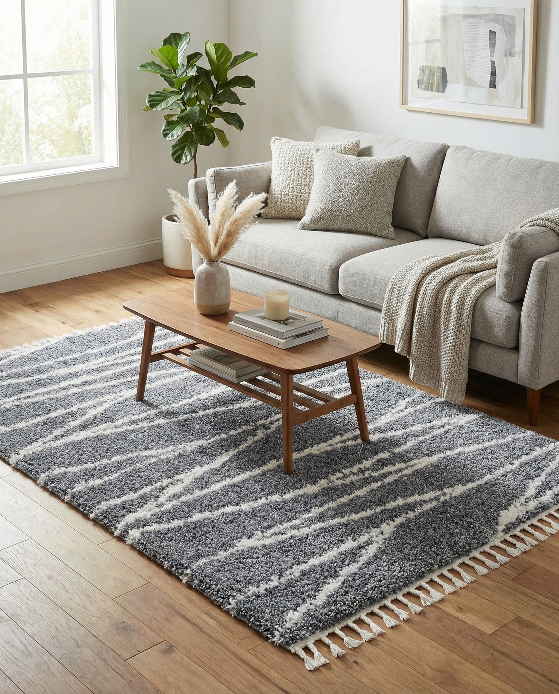  5' 3 x 8' Serenity Shag Rug