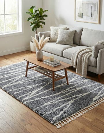 5' 3 x 8' Serenity Shag Rug