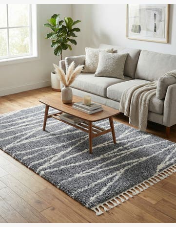 5' 3 x 8' Serenity Shag Rug