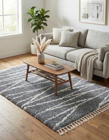 5' 3 x 8' Serenity Shag Rug