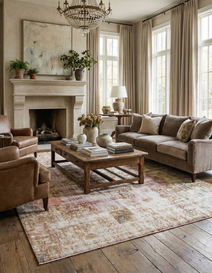 Detail image of 9' 6 x 12' 7  Hand Knotted Ultra Vintage Persian Wool Rug