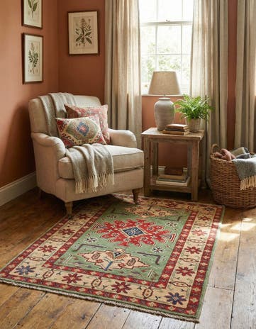 2' 9 x 3' 10 Hand Knotted Kazak Rug