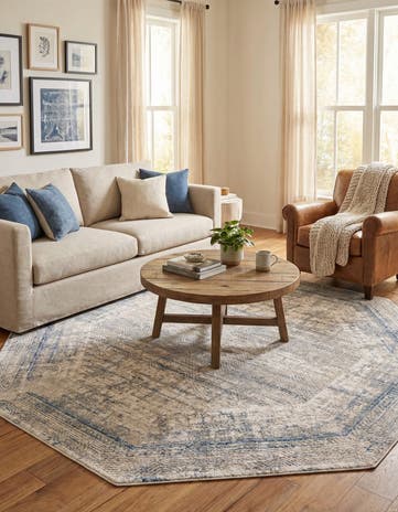 7' 10 x 7' 10 Deepa Octagon Rug