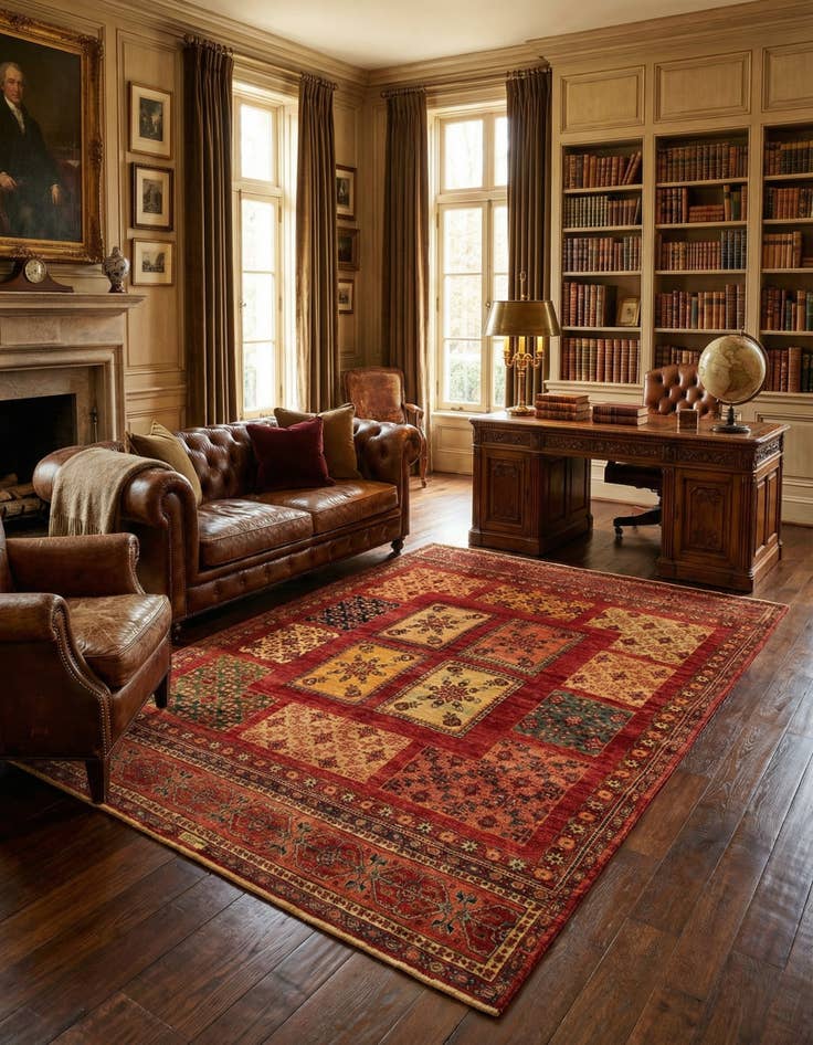 Detail image of 5' 7 x 7' 10 Kashkuli Rug