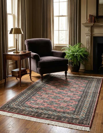 3' 1 x 5' 4 Hand Knotted Bokhara Oriental Rug