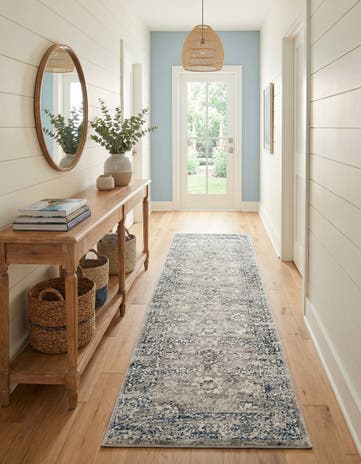 Gray Charleston Runner Rug