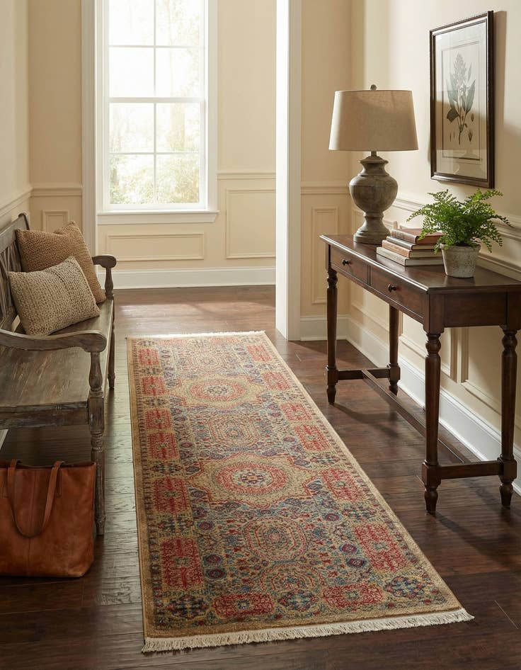 Detail image of 2' 7 x 10' Mamluk Runner Rug