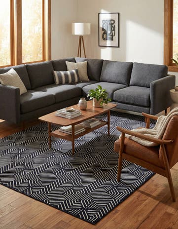 Midnight Blue Aakaar Rug
