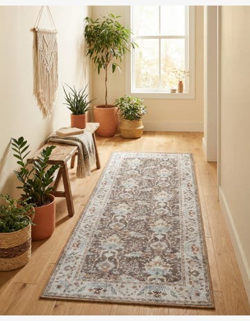 2' x 5' 1 Washable Timeless Runner Rug