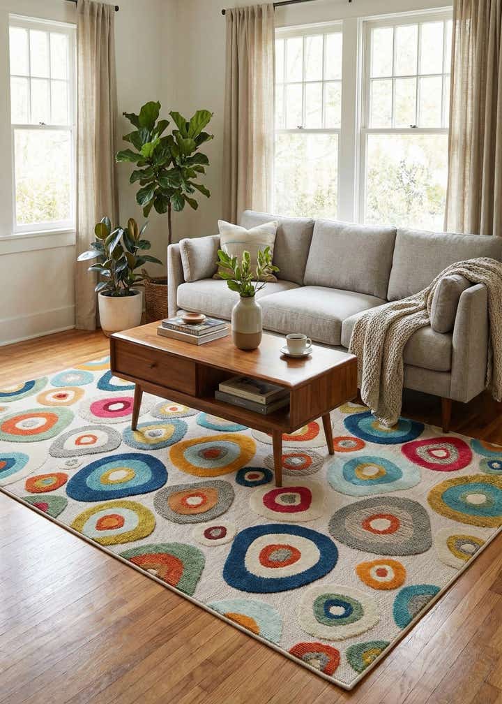6' x 9' Easy-Clean Casablanca Indoor / Outdoor Rug