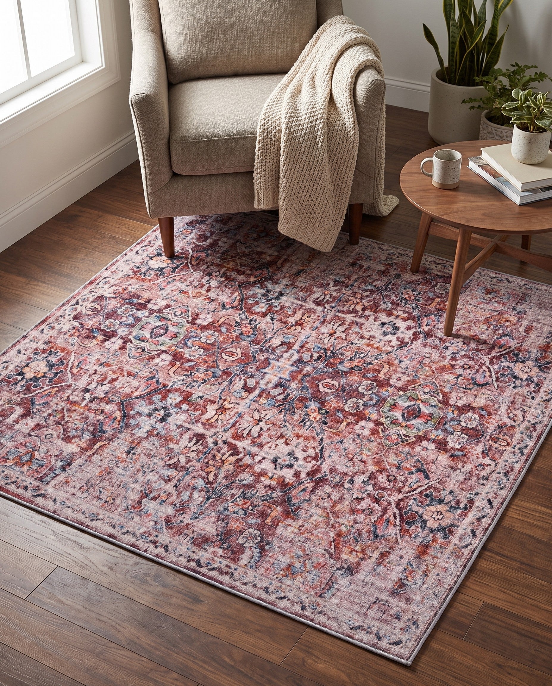 185cm x 185cm Nostalgia Square Rug