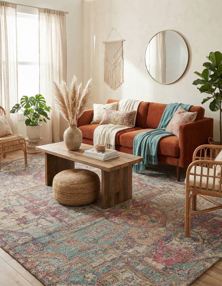 Detail image of 9' x 12' Chenille Jute Rug