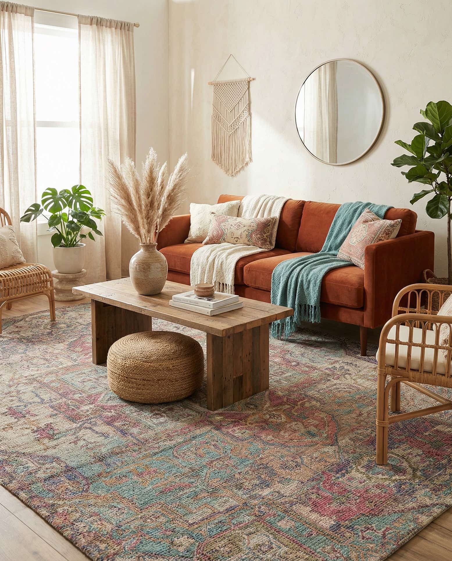9' x 12' Chenille Jute Rug