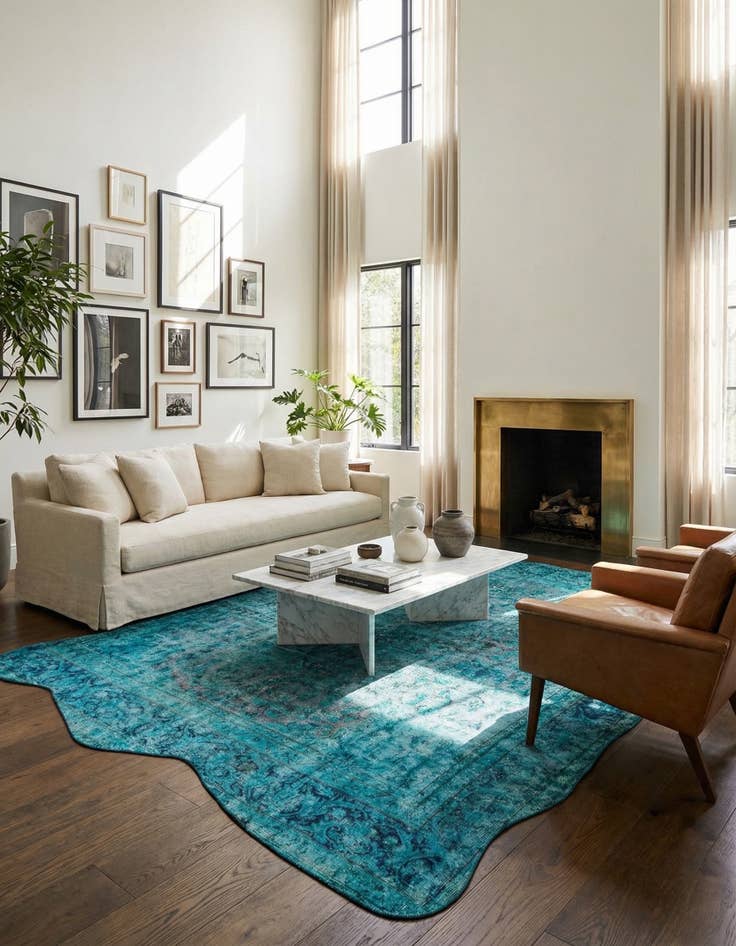 Detail image of 9' 2 x 12' 3  Hand Knotted Ultra Vintage Persian Wool Rug