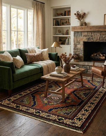 3' 8 x 6' Hand Knotted Anatolian Wool Rug