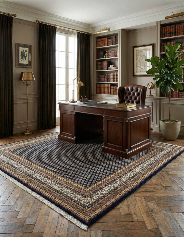 Detail image of 6' 7 x 6' 7 Mir Square Rug