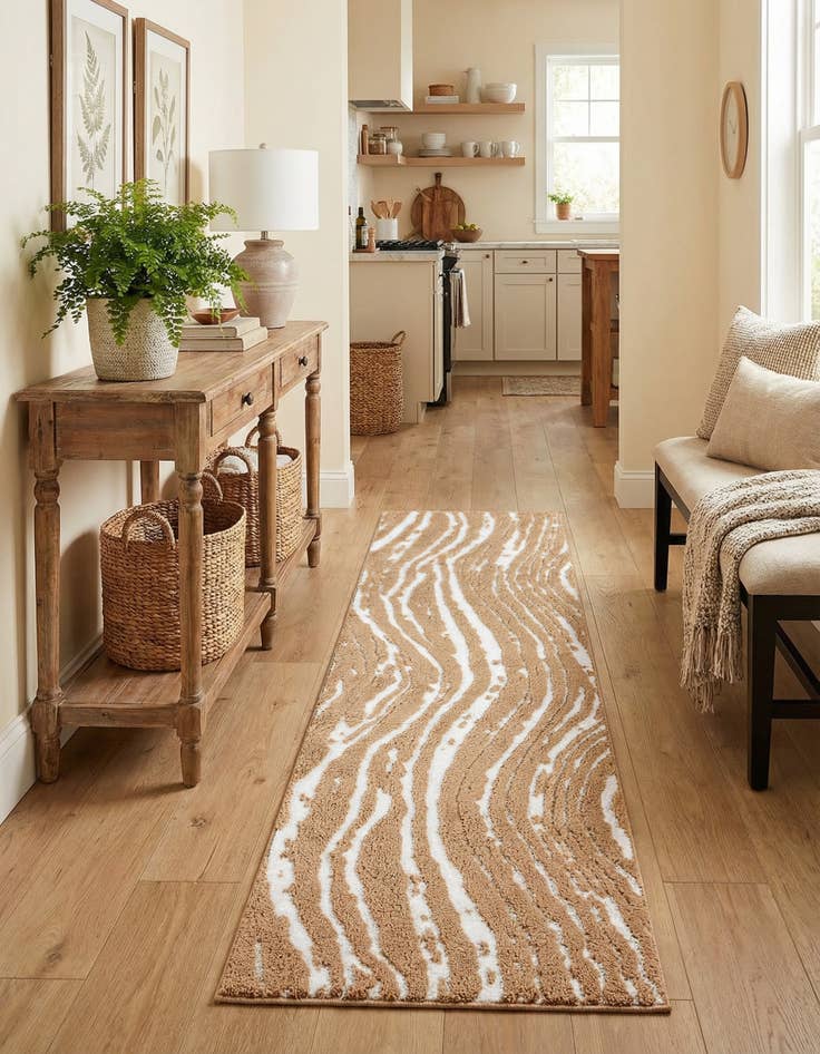 Detail image of 2' x 6' Sepia Runner Rug