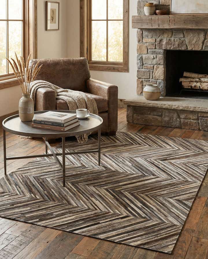 4' 3 x 6' Cowhide - Patchwork Rug