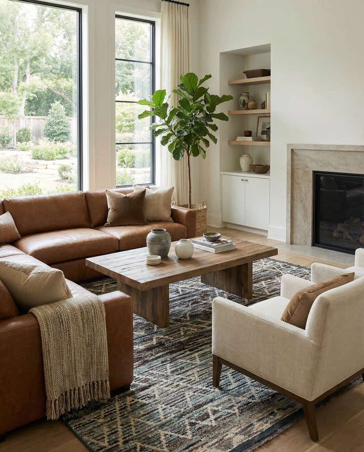 8' 1 x 9' 11 Hand Knotted Moroccan Wool Rug